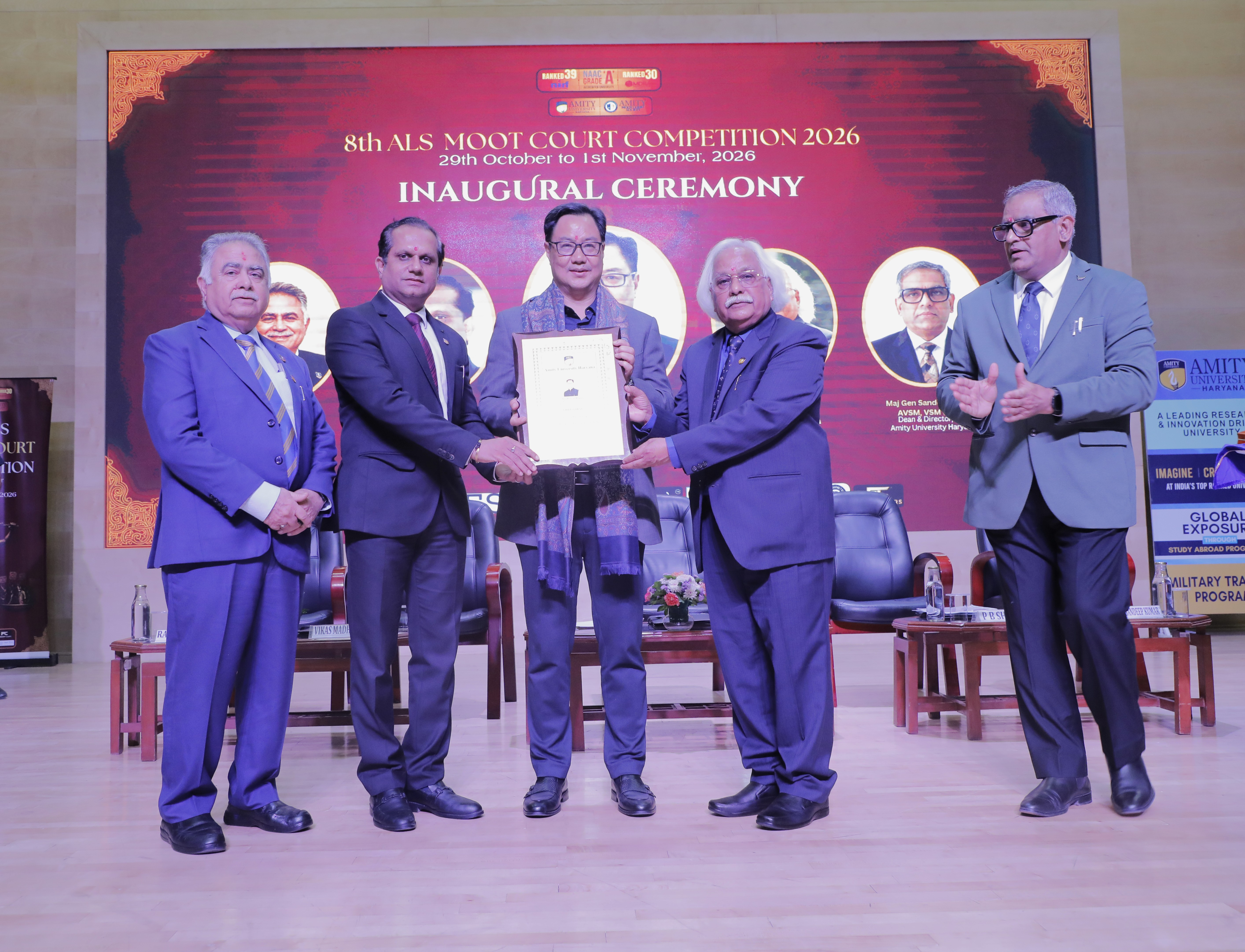 Union Minister Kiren Rijiju Inaugurated 8th ALS Moot Court Competition 2026 at Amity University Haryana
